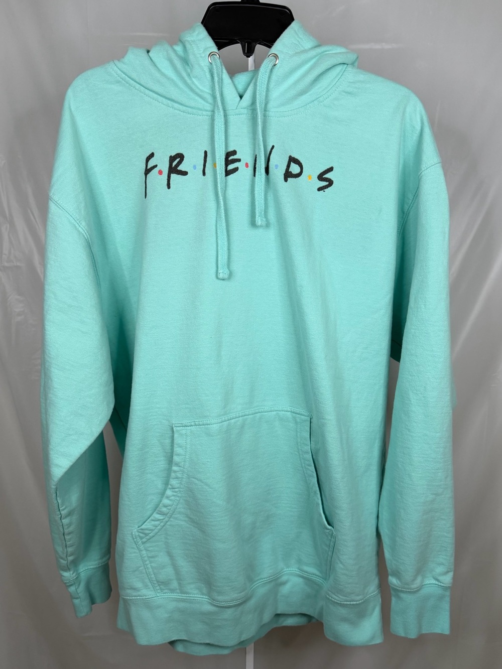 Friends TV Show Logo Pullover Hoodie Sweatshirt XL Blue Graphic